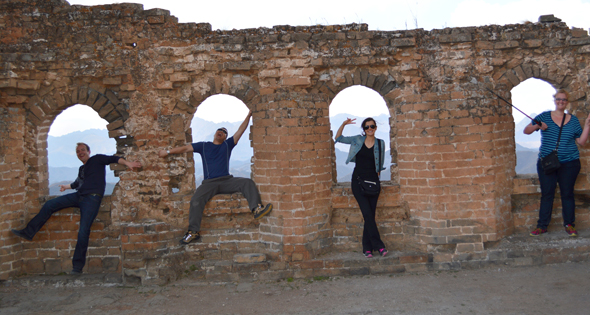 Hiking along Great Wall